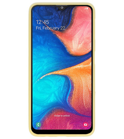 Color TPU Hoesje voor Samsung Galaxy A20 Geel