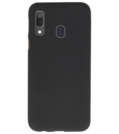 Color TPU Hoesje voor Samsung Galaxy A30 Zwart