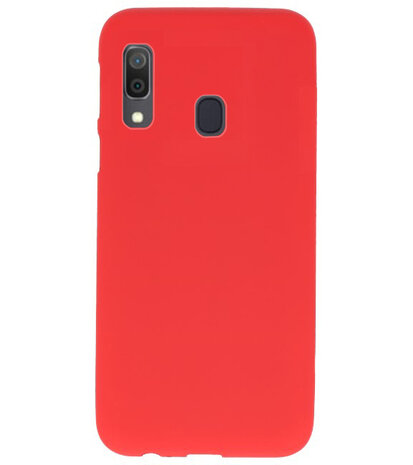 Color TPU Hoesje voor Samsung Galaxy A30 Rood