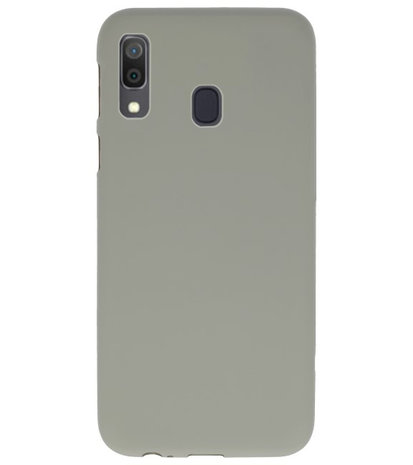 Color TPU Hoesje voor Samsung Galaxy A30 Grijs