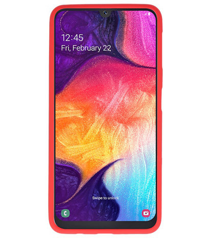 Color TPU Hoesje voor Samsung Galaxy A50 Rood