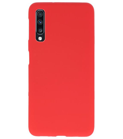 Color TPU Hoesje voor Samsung Galaxy A70 Rood