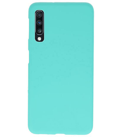 Color TPU Hoesje voor Samsung Galaxy A70 Turquoise