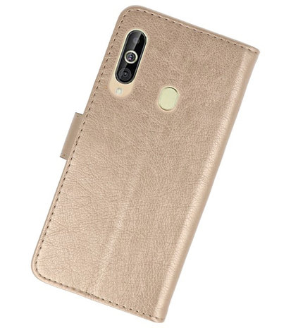 Bookstyle Wallet Cases Hoesje voor Samsung Galaxy A60 Goud