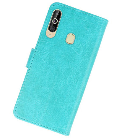 Bookstyle Wallet Cases Hoesje voor Samsung Galaxy A60 Groen