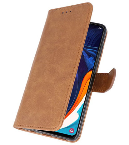 Bookstyle Wallet Cases Hoesje voor Samsung Galaxy A60 Bruin