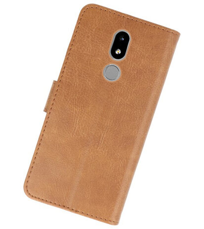 Bookstyle Wallet Cases Hoesje voor Nokia 3.2 Bruin