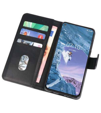 Bookstyle Wallet Cases Hoesje voor Nokia X71 Zwart