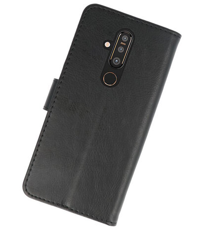 Bookstyle Wallet Cases Hoesje voor Nokia X71 Zwart