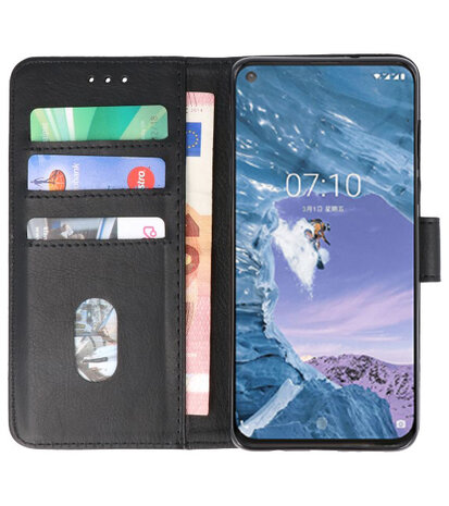 Bookstyle Wallet Cases Hoesje voor Nokia X71 Zwart
