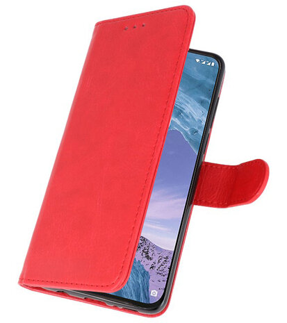 Bookstyle Wallet Cases Hoesje voor Nokia X71 Rood