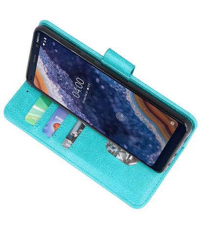 Bookstyle Wallet Cases Hoesje voor Nokia 9 PureView Groen