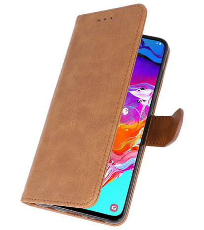 Bookstyle Wallet Cases Hoesje voor Samsung Galaxy A70 / A70s Bruin