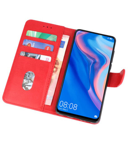 Bookstyle Wallet Cases Hoesje voor Huawei P Smart Z Rood