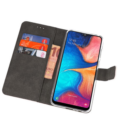 Wallet Cases Hoesje voor Samsung Galaxy A20 Wit