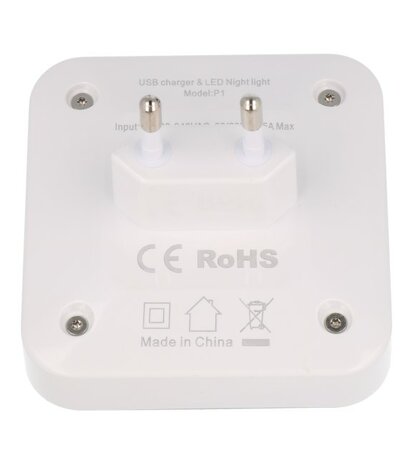 LED-Lampje met Oplader Wit