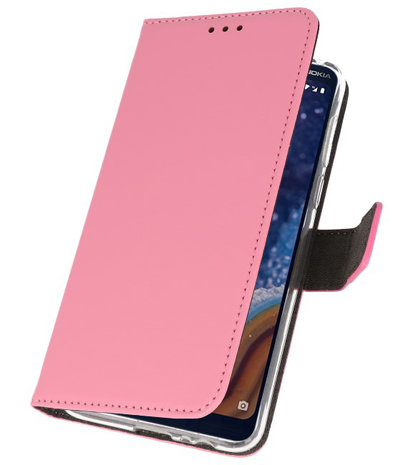 Wallet Cases Hoesje voor Nokia 9 PureView Roze