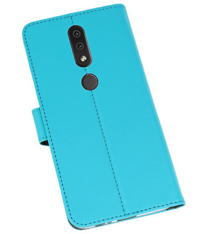 Wallet Cases Hoesje voor Nokia 4.2 Blauw