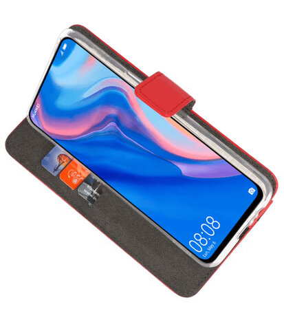 Wallet Cases Hoesje voor Huawei P Smart Z Rood