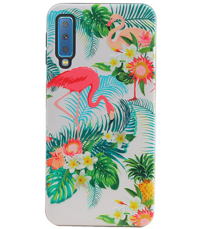 Flamingo Design Hardcase Backcover voor Samsung Galaxy A7 2018