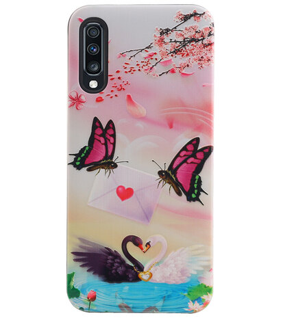 Vlinder Design Hardcase Backcover voor Samsung Galaxy A70