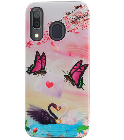 Vlinder Design Hardcase Backcover voor Samsung Galaxy A30