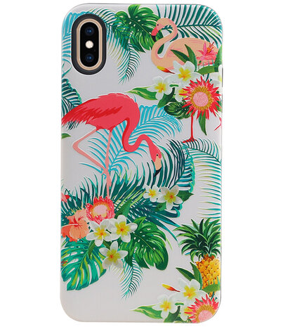 Flamingo Design Hardcase Backcover voor iPhone XS Max