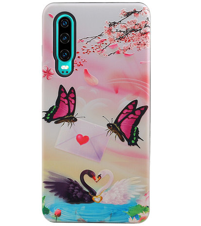 Vlinder Design Hardcase Backcover voor Huawei P30