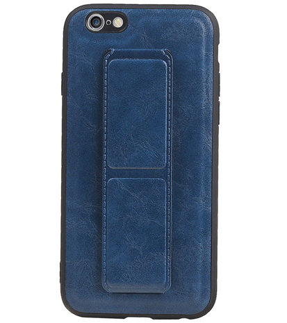 Grip Stand Hardcase Backcover voor iPhone 6 Blauw