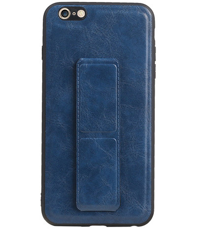 Grip Stand Hardcase Backcover voor iPhone 6 Plus Blauw