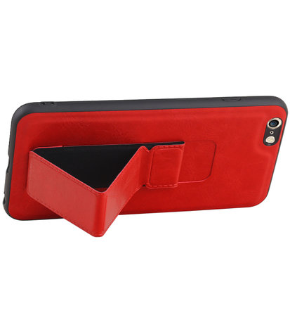 Grip Stand Hardcase Backcover voor iPhone 6 Plus Rood