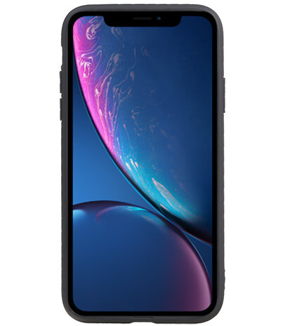 Grip Stand Hardcase Backcover voor iPhone XR Blauw