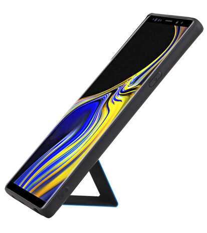 Grip Stand Hardcase Backcover voor Samsung Galaxy Note 9 Blauw