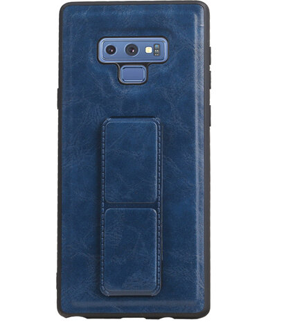 Grip Stand Hardcase Backcover voor Samsung Galaxy Note 9 Blauw