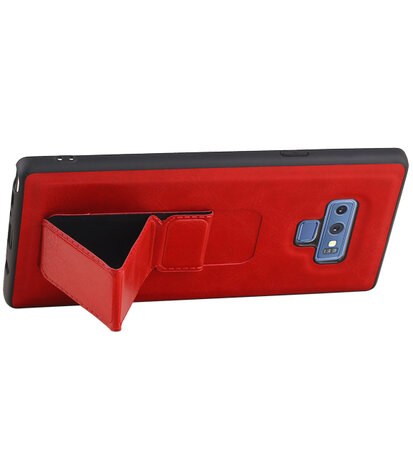 Grip Stand Hardcase Backcover voor Samsung Galaxy Note 9 Rood