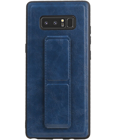 Grip Stand Hardcase Backcover voor Samsung Galaxy Note 8 Blauw