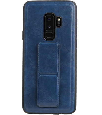 Grip Stand Hardcase Backcover voor Samsung Galaxy S9 Plus Blauw