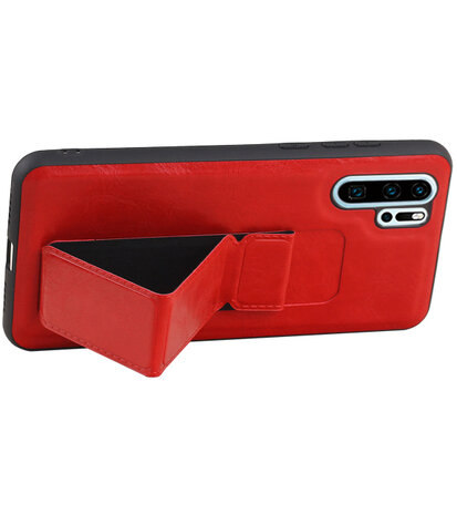 Grip Stand Hardcase Backcover voor Huawei P30 Pro Rood