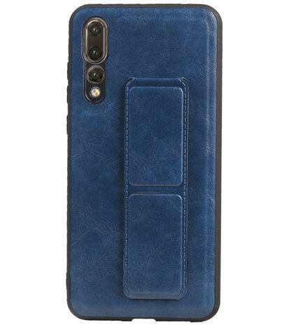 Grip Stand Hardcase Backcover voor Huawei P20 Pro Blauw