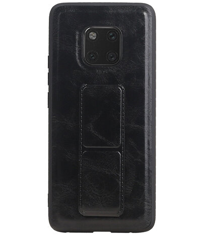 Grip Stand Hardcase Backcover voor Huawei Mate 20 Pro Zwart