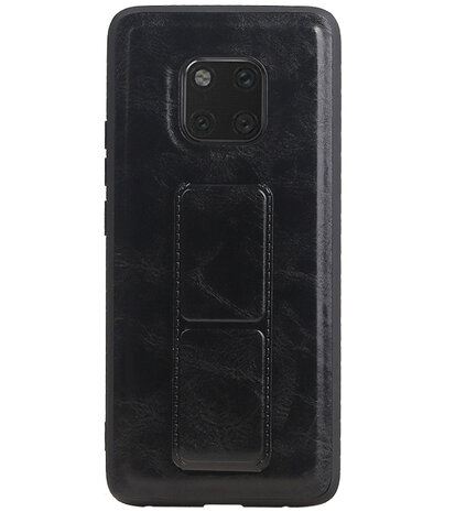 Grip Stand Hardcase Backcover voor Huawei Mate 20 Pro Zwart