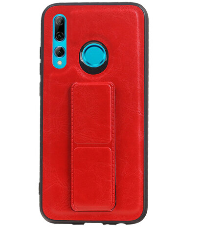 Grip Stand Hardcase Backcover voor Huawei P Smart / P Smart Plus (2019) Rood