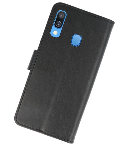Bookstyle Wallet Cases Hoesje voor Samsung Galaxy A40 Zwart