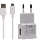 Micro USB 2.1 Ampere Telefoon Oplader en Kabel - Wit Micro USB 2.1 Ampere Telefoon Oplader en Kabel - Wit