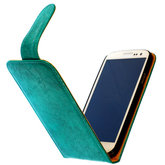 Bestcases Vintage Turquoise Flipcase Hoesje voor LG Optimus L5 2 E460