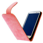 Bestcases Vintage Light Pink Flipcase Hoesje voor LG Optimus L5 2 E460