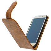 Bestcases Vintage Bruin Flipcase Hoesje voor LG Optimus L5 2 E460