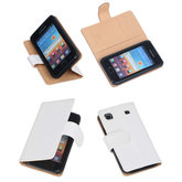 Bestcases Vintage Creme Book Cover Hoesje voor Samsung Galaxy S Plus