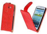Bestcases Vintage Oranje Flipcase Hoesje voor Samsung Galaxy S3 i9300