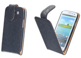 Bestcases Vintage Zwart Flipcase Hoesje voor Samsung Galaxy S3 i9300